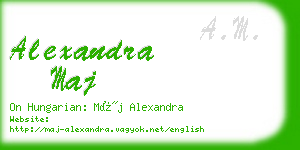 alexandra maj business card